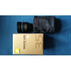 Nikon AF-S DX Nikkor 35mm f/1.8G lens