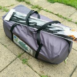FREEDOM TRAIL ULLSWATER 5 3 POLE TUNNEL TENT FAMILY CAMPING 2 BED GREEN TENT