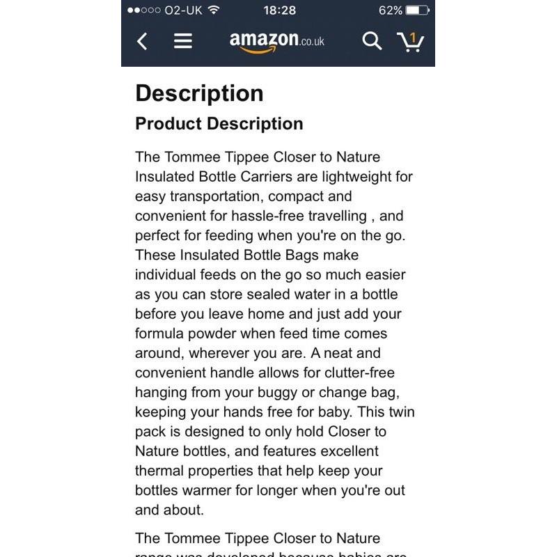 Tommee Tippee insulated bottle holders (x2)