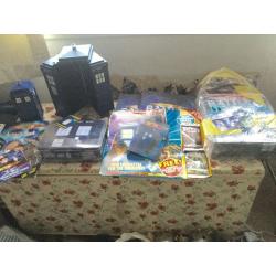 Doctor Dr Who items books, DVDs games etc see pictures