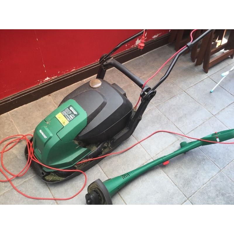 Used Qualcast lawnmower with strimmer