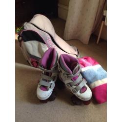Girls roller skates size 1