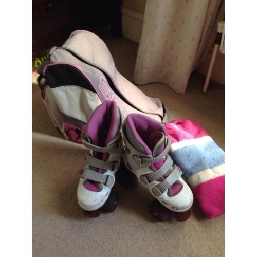 Girls roller skates size 1