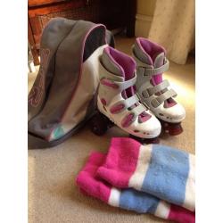 Girls roller skates size 1
