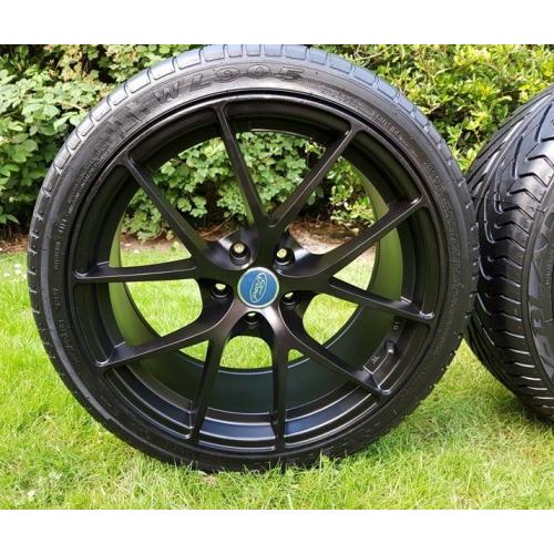 18  BLACK ALLOY WHEELS - FORD-VOLVO-RENAULT-PEUGEOT JAGUAR - 5x108 ALLOYS IN MINT CONDITION