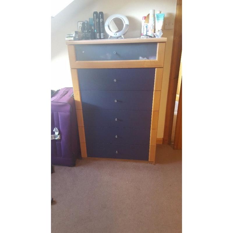 Solid set of bedroom drawers