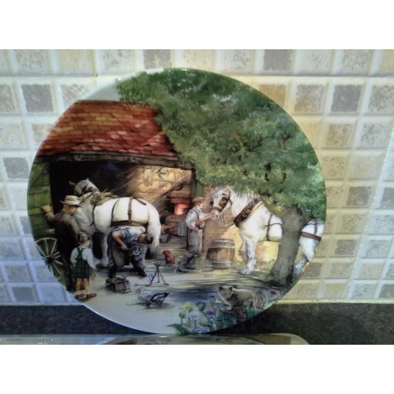 Royal Doulton plates - Old Country Crafts - The Blacksmith