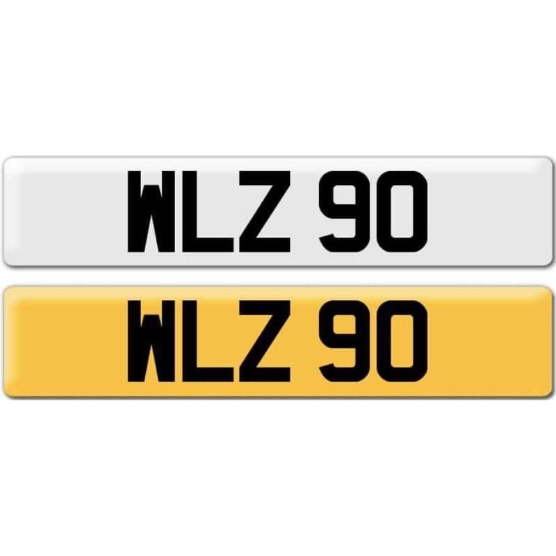 WLZ 90 Dateless Personalised Cherished Number Plate Audi BMW M3 Ford Golf Mercedes Kia Vauxhall