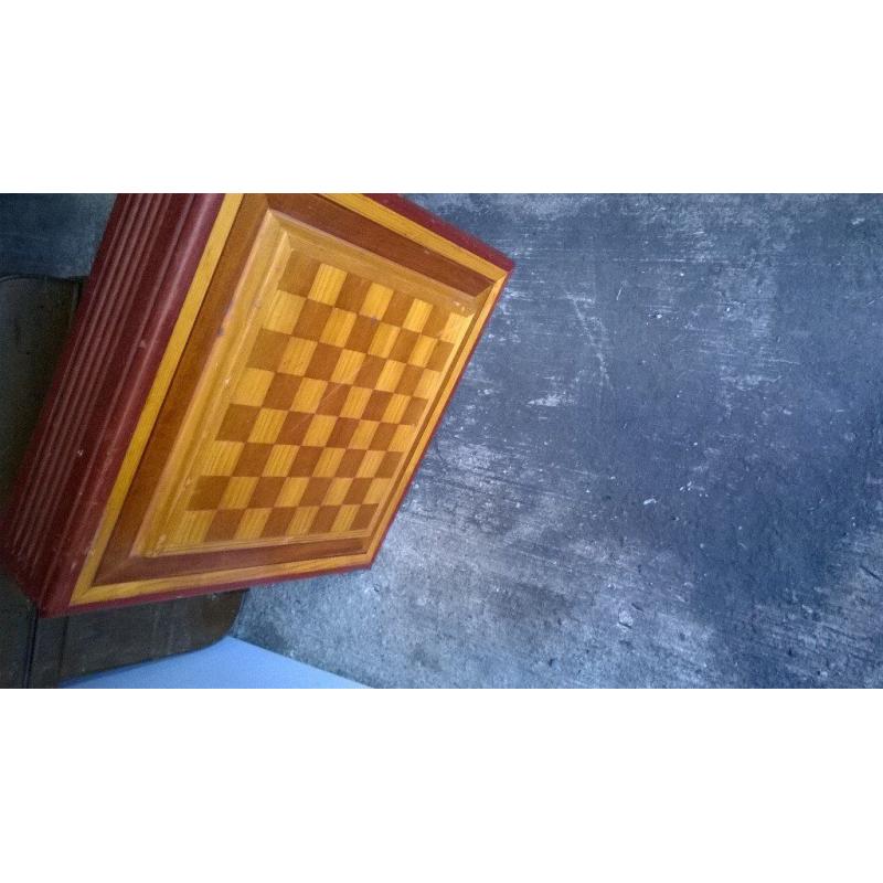 LARGE HEAVY CHESS BOARD TABLE TOP