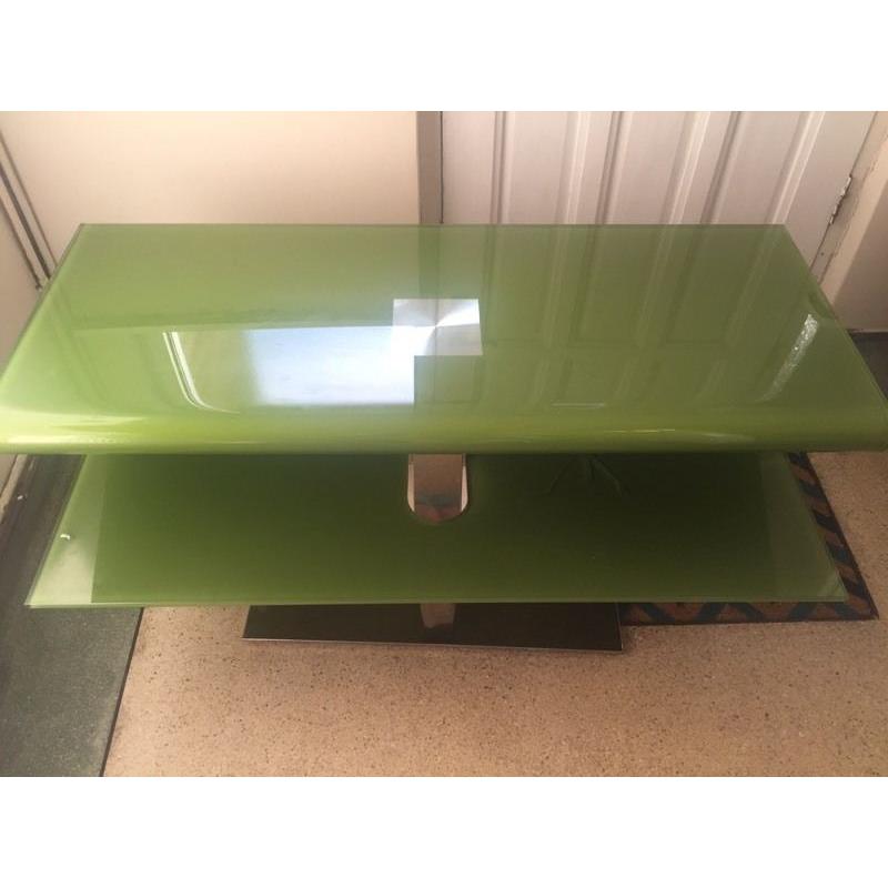Funky glass TV stand