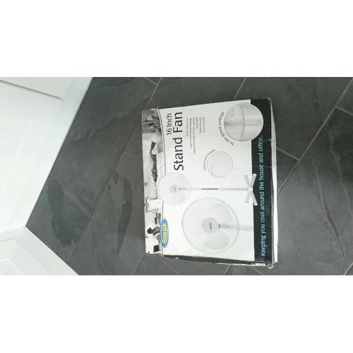 New Stand up fan in box