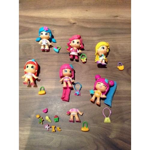 6 X Pinypon doll figures