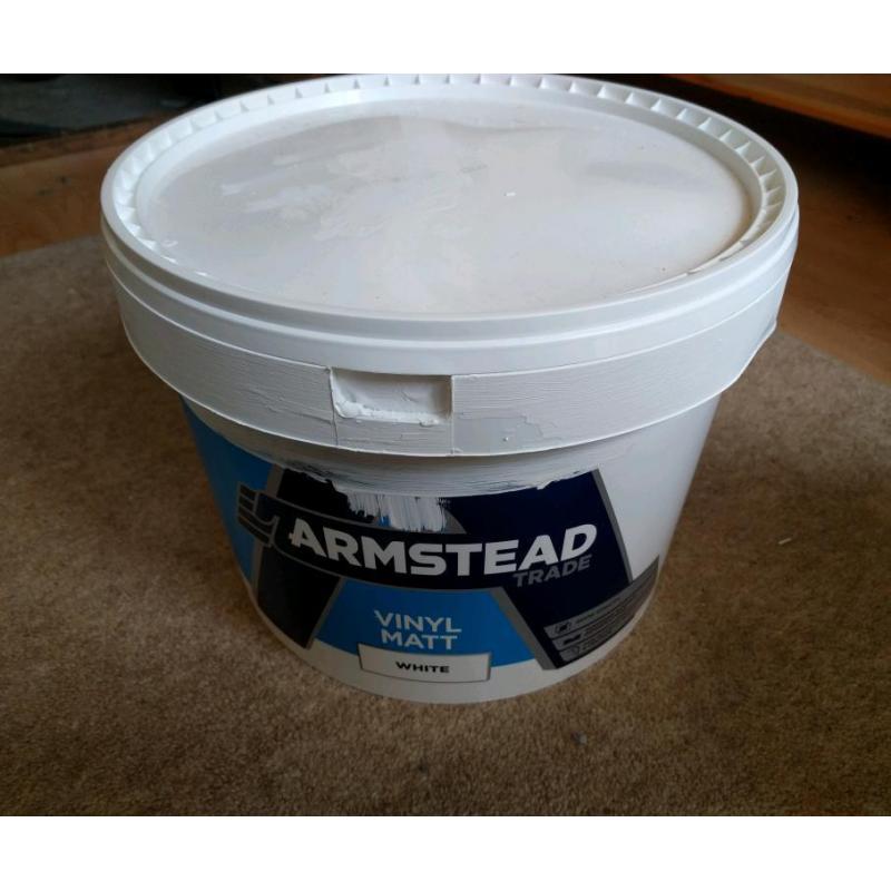 Armstead trade vinyl Matt white paint 10l