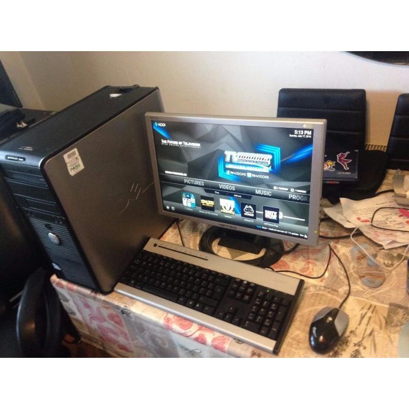 DELL WIFI PC WITH OFFICE 2013 AND KODI MEDIA +WEBCAM AND SPEAKERS