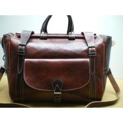 GENUINE LEATHER BAG TRAVEL BAG HOLDALL FLIGHT WEEKEND BAG