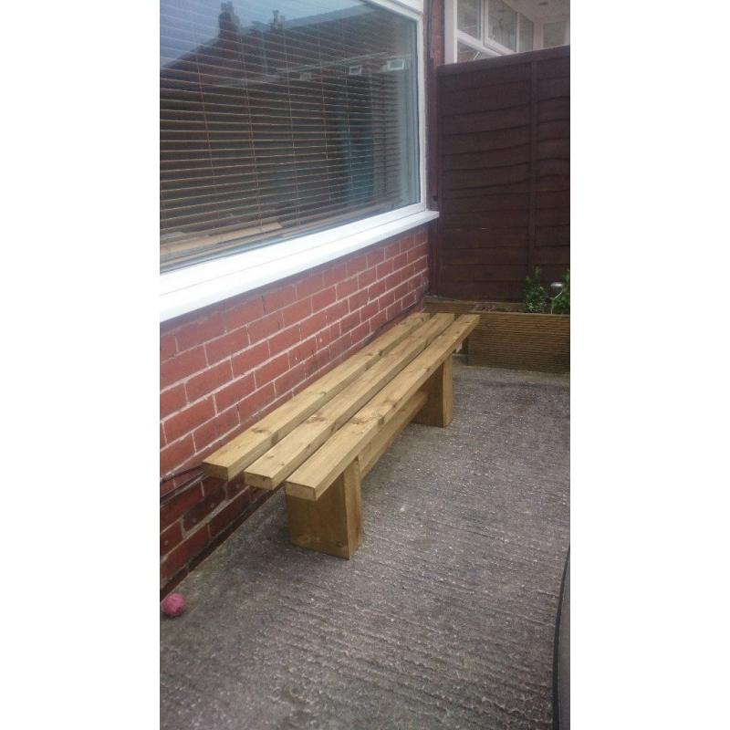 brand new TIMBER BENCHES - delivered