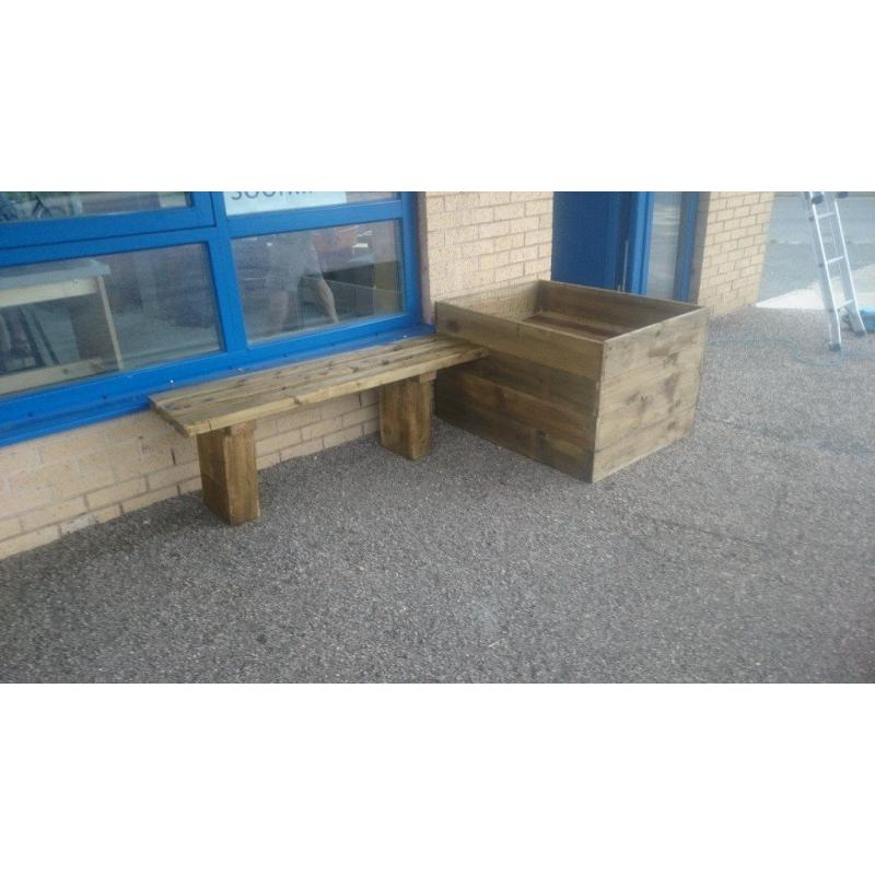 brand new TIMBER BENCHES - delivered