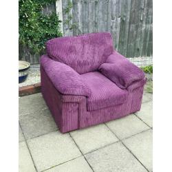 Corner sofa and armchair