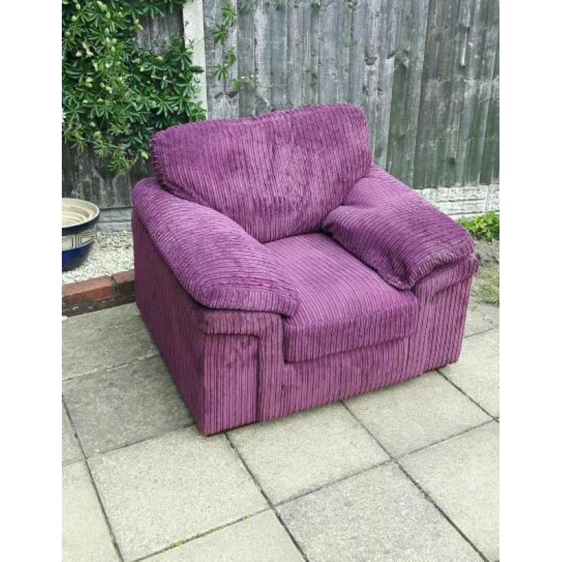 Corner sofa and armchair