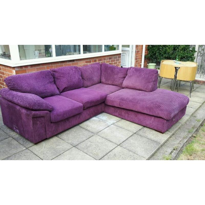 Corner sofa and armchair