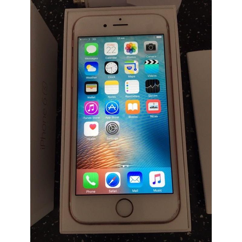 Apple iPhone 6s 64gb rose gold unlocked to all networks