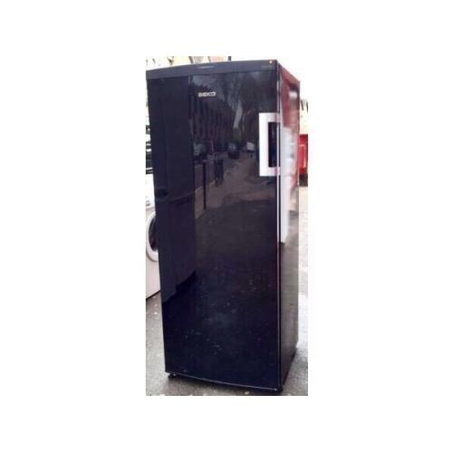 *****BEKO AS NEW TALL BLACK FREEZER INCLUDES 6 MONTHS GUARANTEE