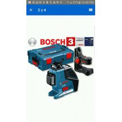 Bosch GLL3-80P Vertical and Horizontal Line Laser + BM 1 Wall Mount + L-Boxx