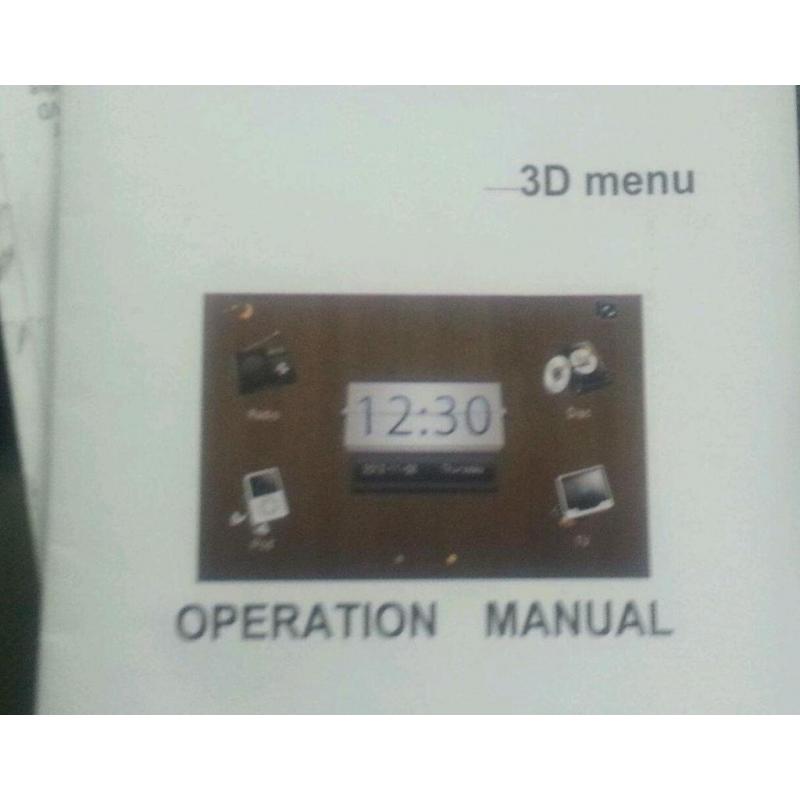 1 DIN MULTIMEDIA SYSTEM LIKE NEW