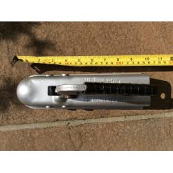 TRAILER HITCH COUPLING 50mm PRESSED STEEL WITH 2 SECURING NUTS & BOLTS.