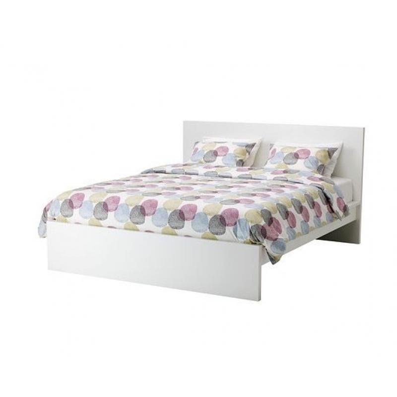 Double Size Malm Bed Frame and Pocket Sprung Mattress - Mint Condition