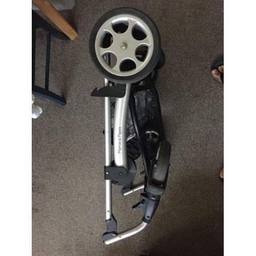 Mamas and papas pushchair and accessories - Also carry cot, car adapters for car seat