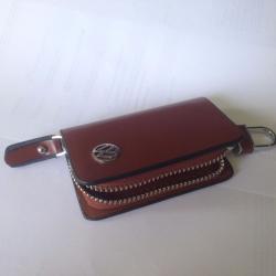 2 x High quality leather key case for Volkswagen