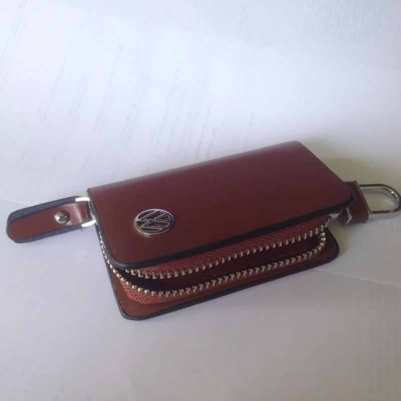 2 x High quality leather key case for Volkswagen