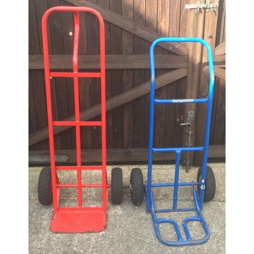Two sack trucks