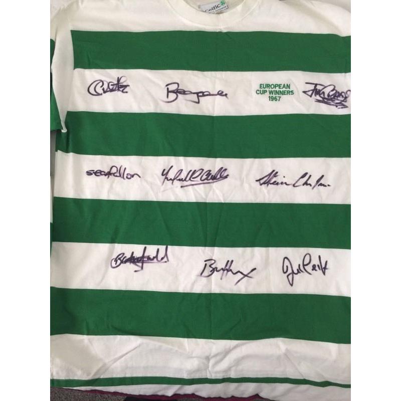 LISBON LIONS SIGNED SHIRT BY 9 PLAYERS