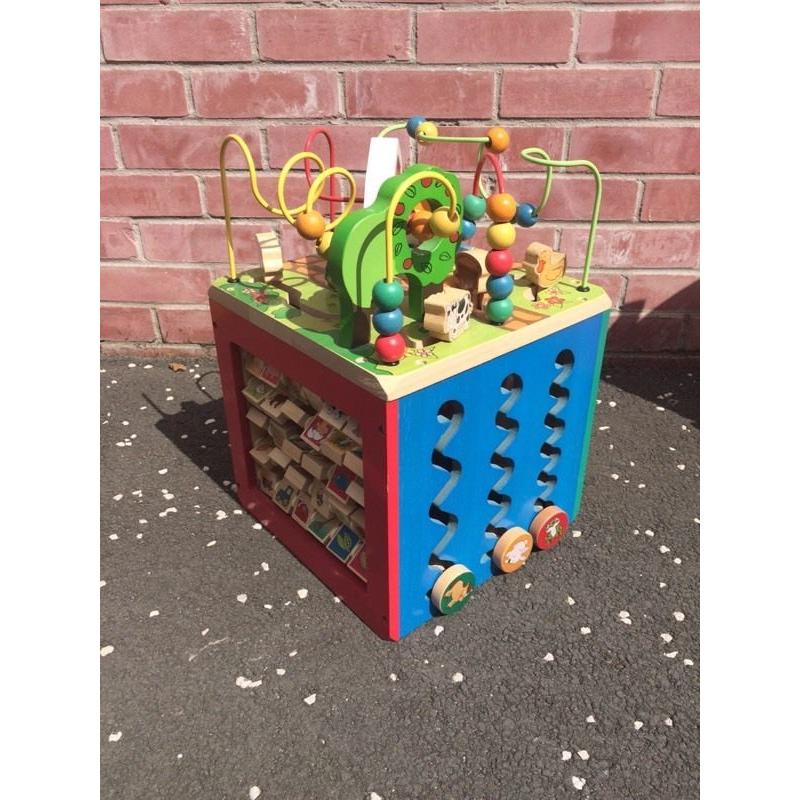 Kids wooden play box