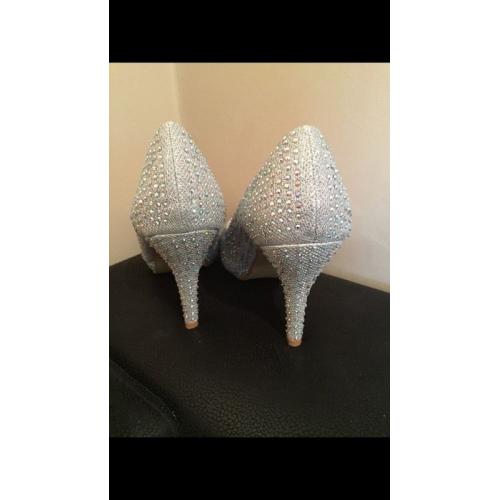 Diamanté shoes wedding bridesmaid prom party