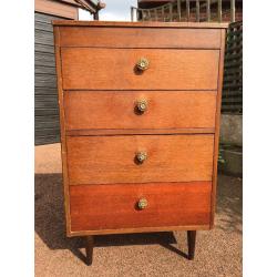 Vintage / Retro Chest Of Draws - Ercol Style Chest Of Draws - Tall Chest Of Draws - Must Go