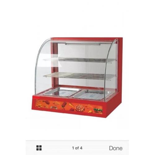 Red Warming Hot Cabinet for food Display for sale