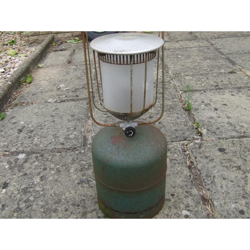 Camping Gaz Bottle & Lamp