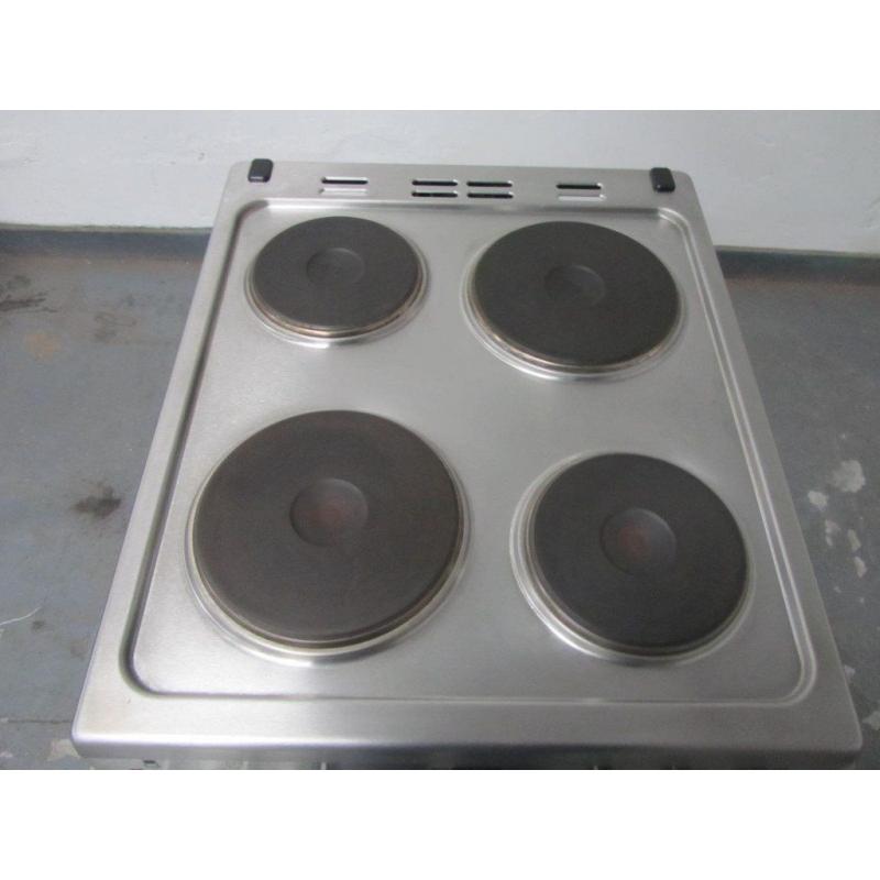 Beko BDV555AX 50CM Electric Doubkle Oven Cooker With Solid Plate Hob