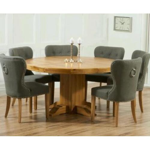 Solid oak table and chairs