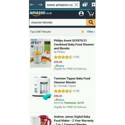 Tommee Tippee blender and steamer