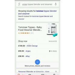 Tommee Tippee blender and steamer