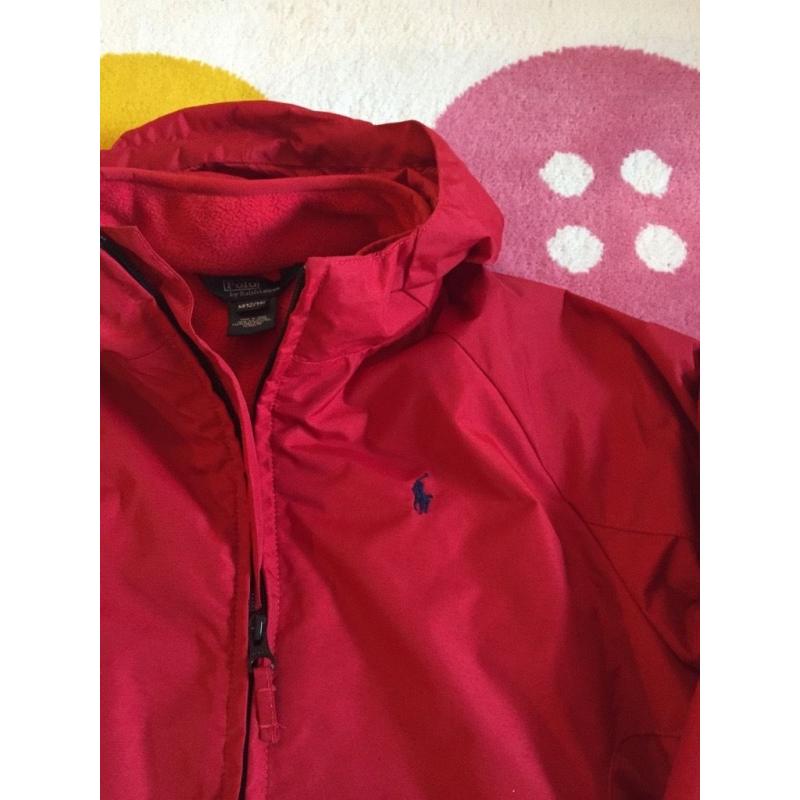 Ralph Lauren Red Jacket with removable Fleece Inner Age 12 - 14