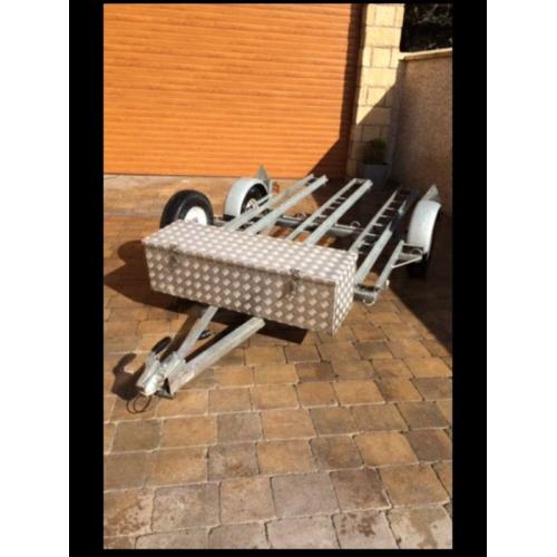 tri tipping motorbike trailer