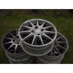 4x 4 Stud Enkei Alloys. Came off Nissan Primera GT le. Need Refurb