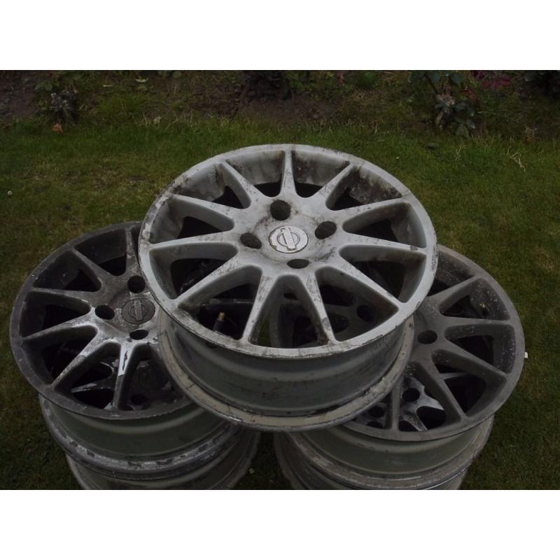 4x 4 Stud Enkei Alloys. Came off Nissan Primera GT le. Need Refurb