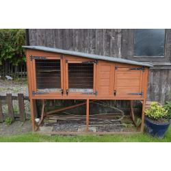 Large delux custom made rabbit hutch