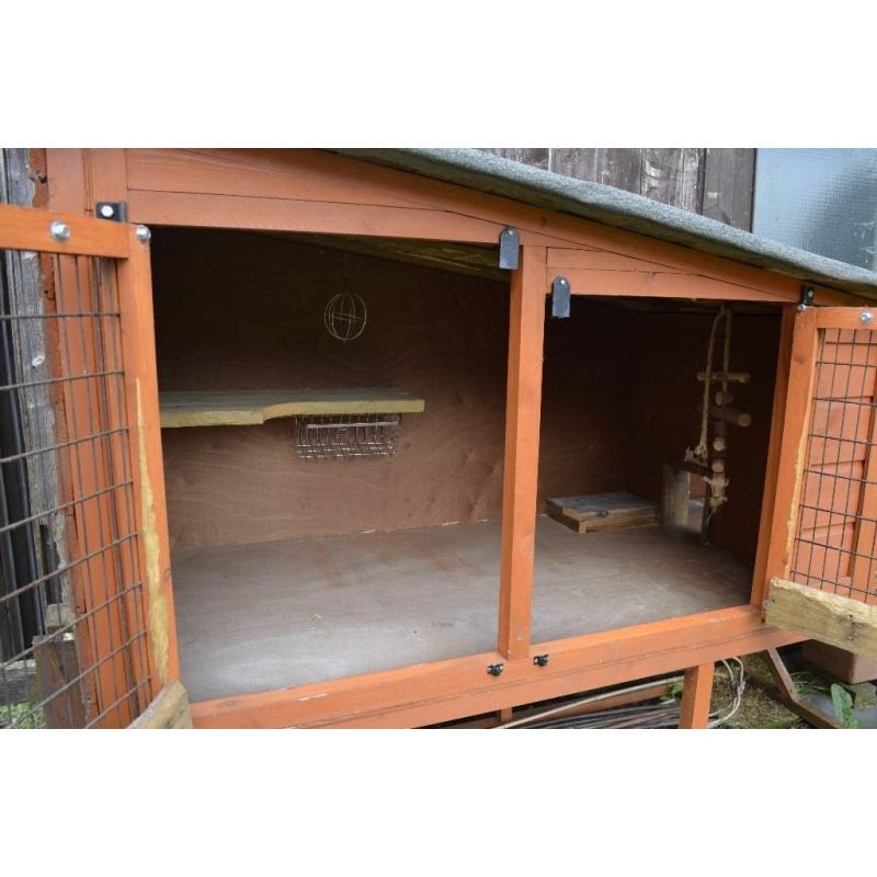 Large delux custom made rabbit hutch